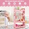 Costway Kids Dress up Storage Hanging Armoire Dresser Pretend Costume Closet w/ Mirror